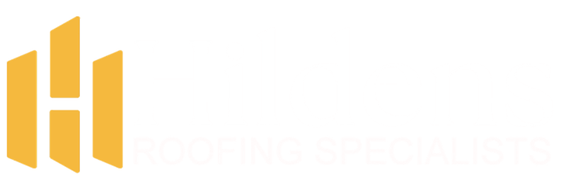 hildens roofing logo white