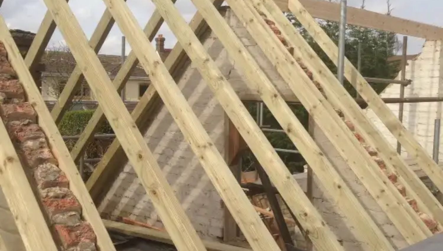 new roof frame