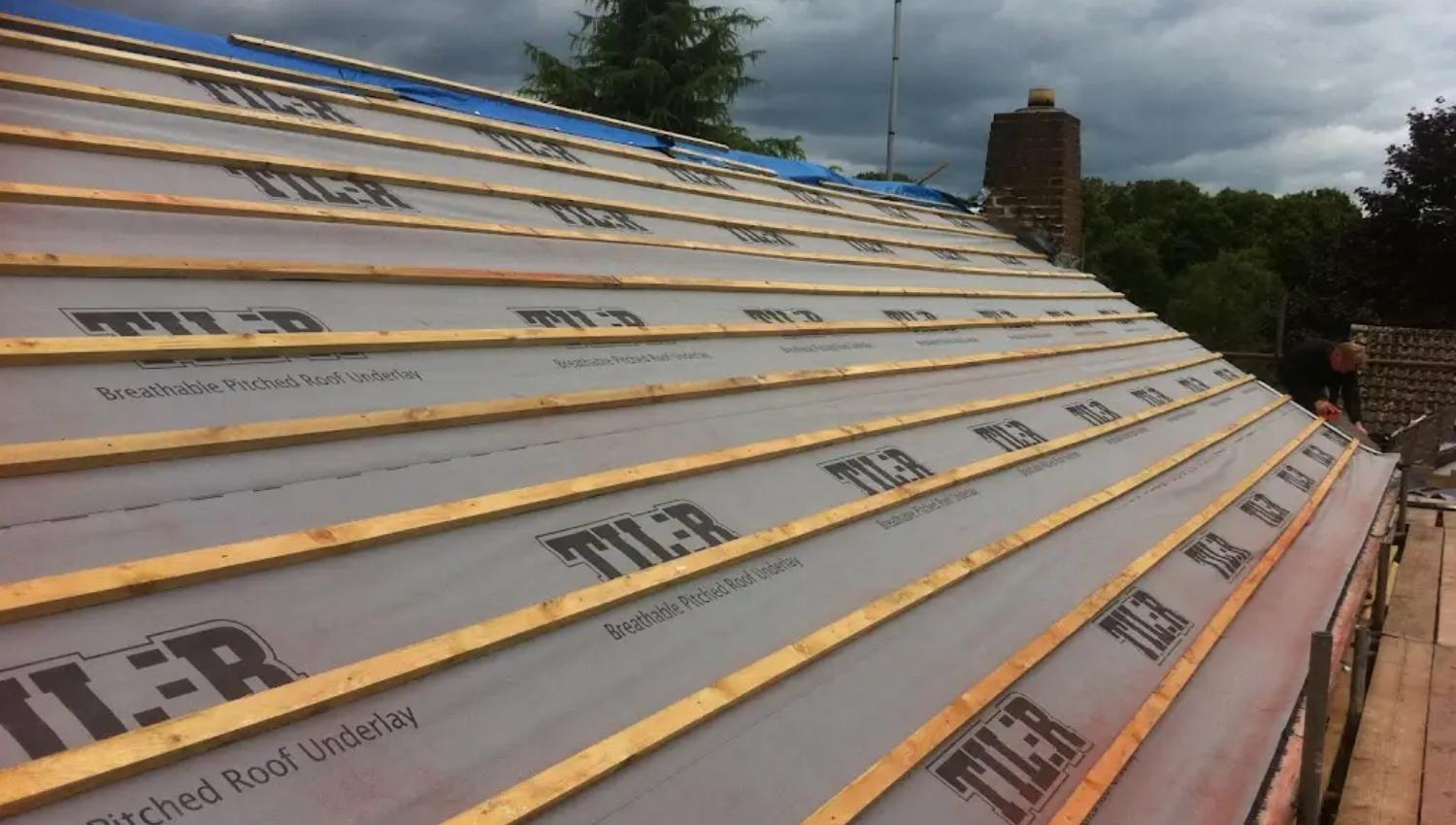 new roof underlay